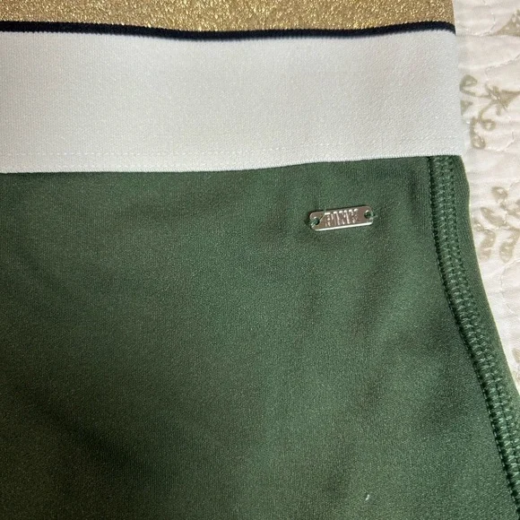 Pink Active Victoria's Secret Green White Gold Elastic Waist Athletic Leggings M - Picture 3 of 9